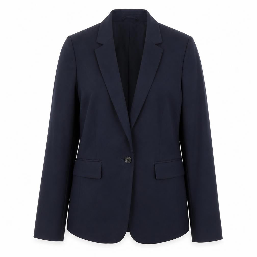 Marks and Spencer Womens Blue Polyester Jacket Blazer Size 14