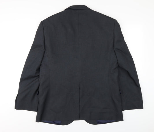 Taylor & Wright Mens Grey Polyester Jacket Blazer Size 42 Regular