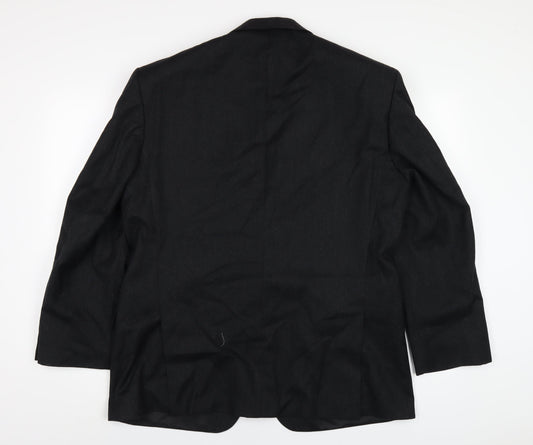 Marks and Spencer Mens Grey Wool Jacket Blazer Size 42 Regular