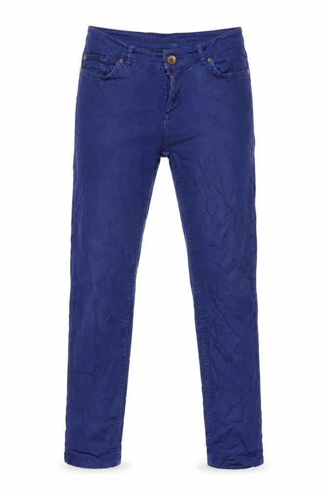 Oasis Womens Purple Cotton Blend Straight Jeans Size 30 in L27 in Regular Zip