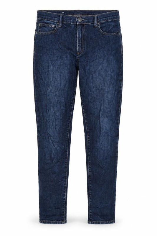 Gap 1969 Womens Blue Cotton Blend Straight Jeans Size 34 in L28.5 in Regular Zip