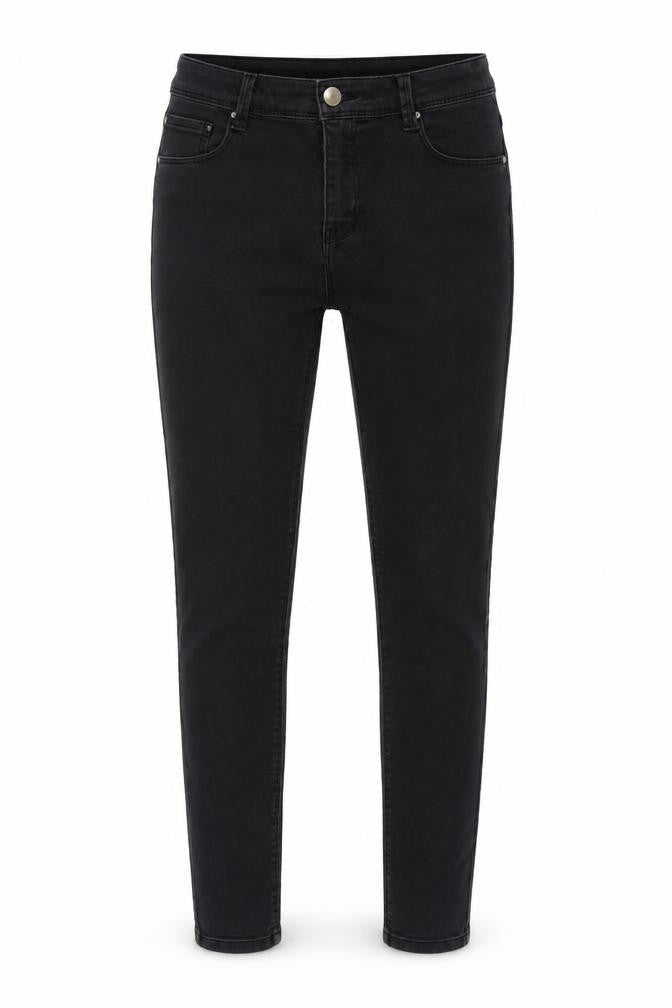 Dorothy Perkins Womens Grey Cotton Blend Tapered Jeans Size 6 L27 in Regular Zip