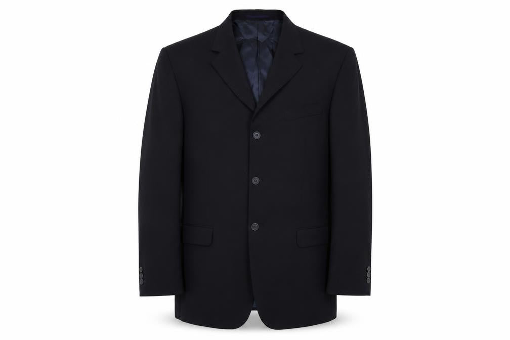 Tom English Mens Black Wool Jacket Suit Jacket Size 42 Regular