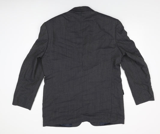 Marks and Spencer Mens Grey Wool Jacket Suit Jacket Size 42 Regular
