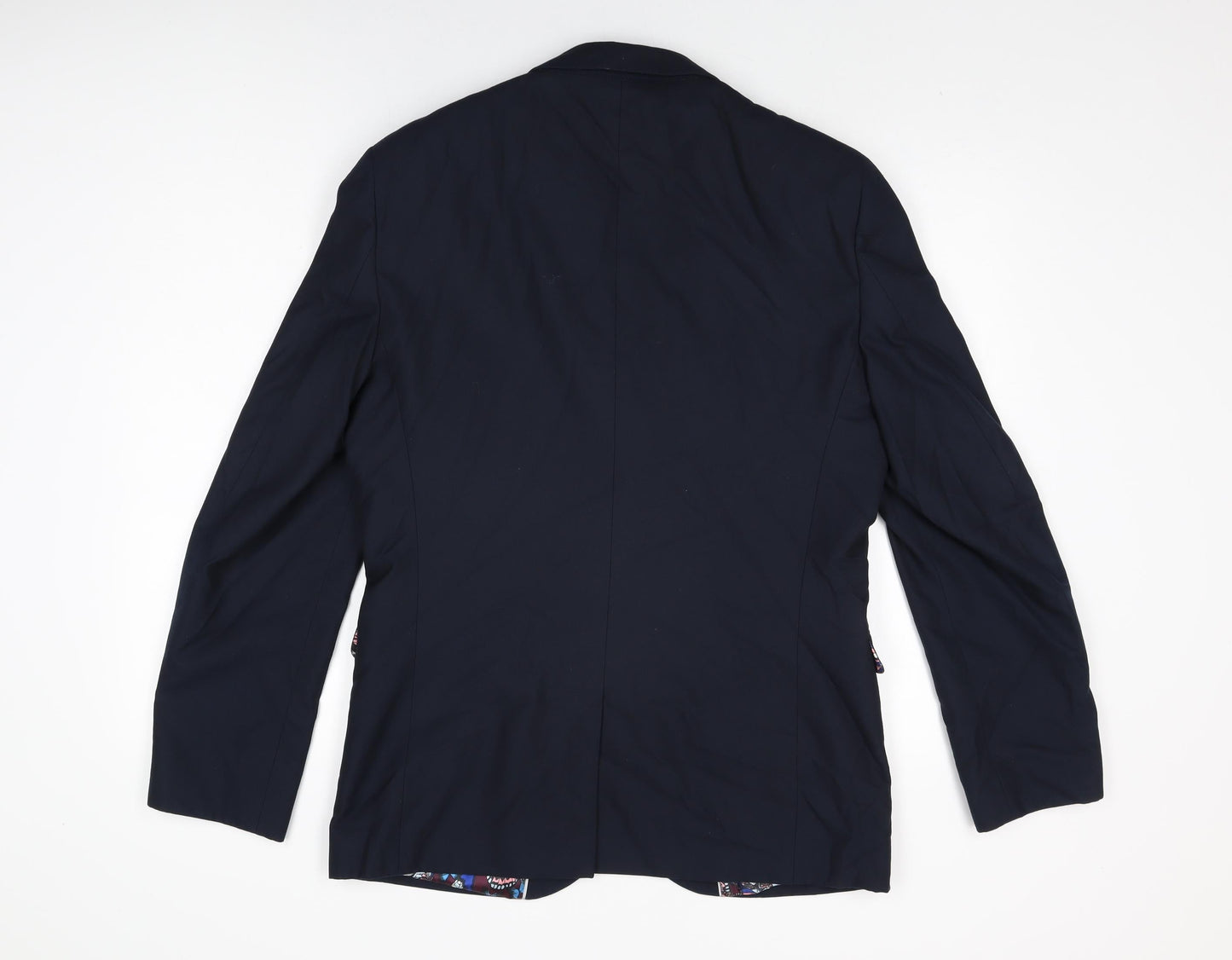NEXT Mens Blue Polyester Jacket Suit Jacket Size 40 Regular