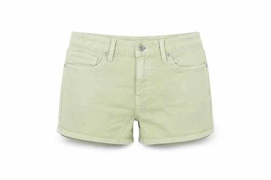 Uniqlo Womens Green Cotton Hot Pants Shorts Size 26 in Regular Zip
