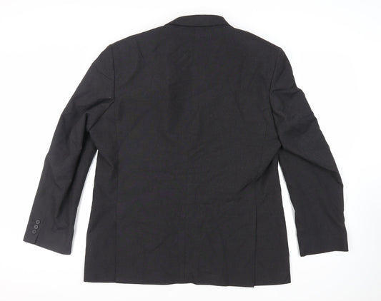Scott & Taylor Mens Grey Polyester Jacket Suit Jacket Size 46 Regular