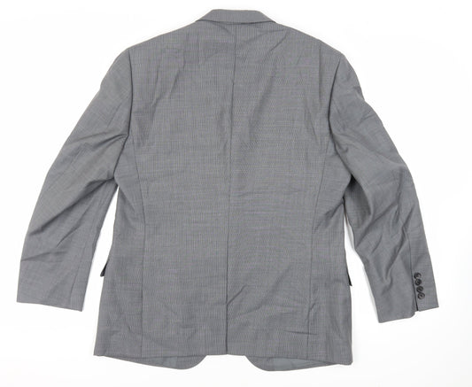 Marks and Spencer Mens Grey Wool Jacket Suit Jacket Size 42 Regular