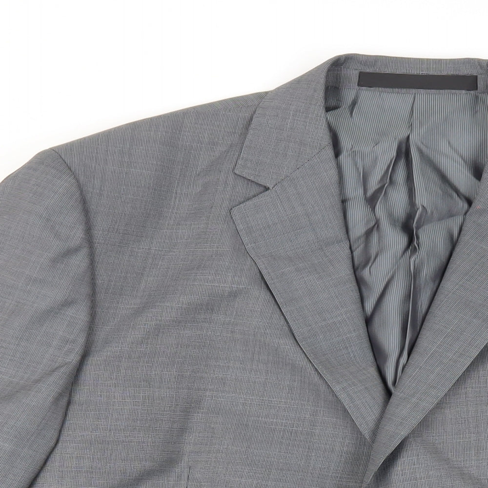 Marks and Spencer Mens Grey Wool Jacket Suit Jacket Size 42 Regular