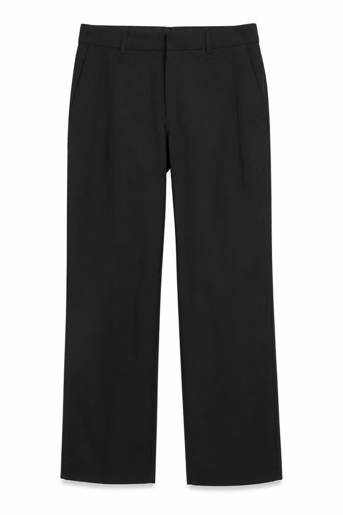 Topma Womens Black Polyester Dress Pants Trousers Size 34 L28 in Regular Zip - Short Length