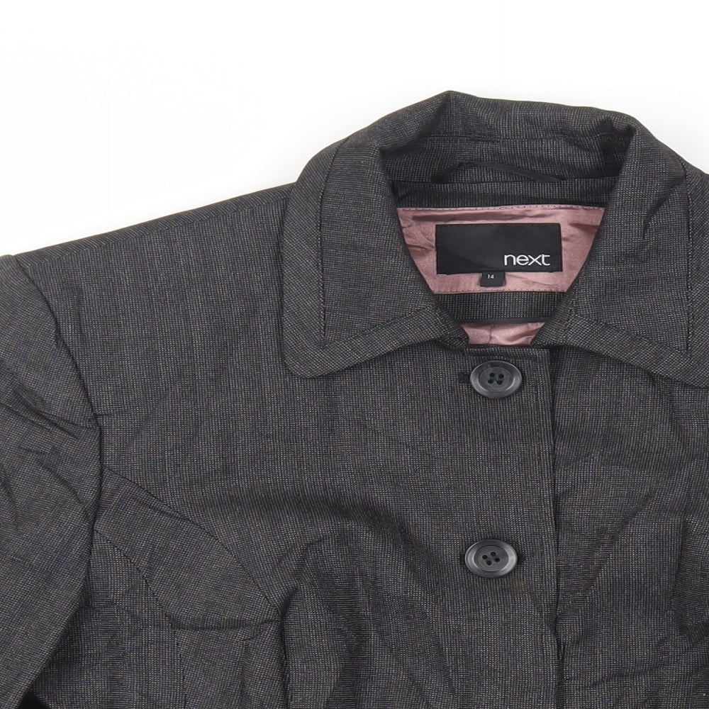 NEXT Womens Grey Jacket Blazer Size 14 Button