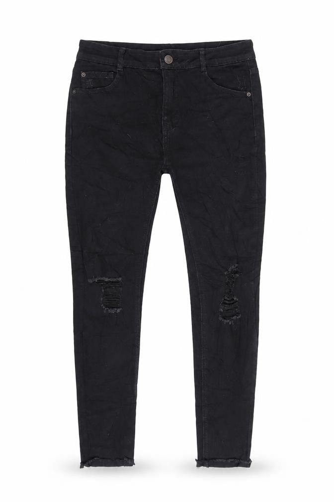 Pull&Bear Womens Black Cotton Skinny Jeans Size 10 L26 in Regular Zip