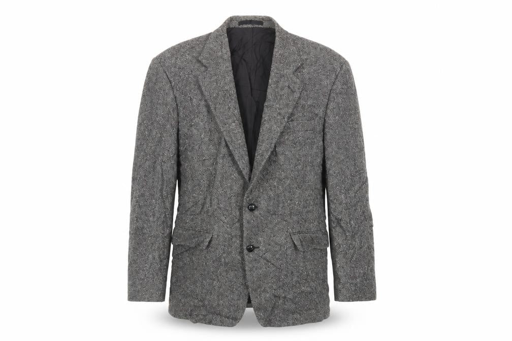St Michael Mens Grey Wool Jacket Blazer Size 40 Regular - Vintage