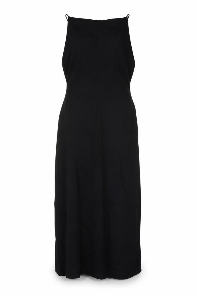 Zara Womens Black Viscose A-Line Size S Square Neck Zip