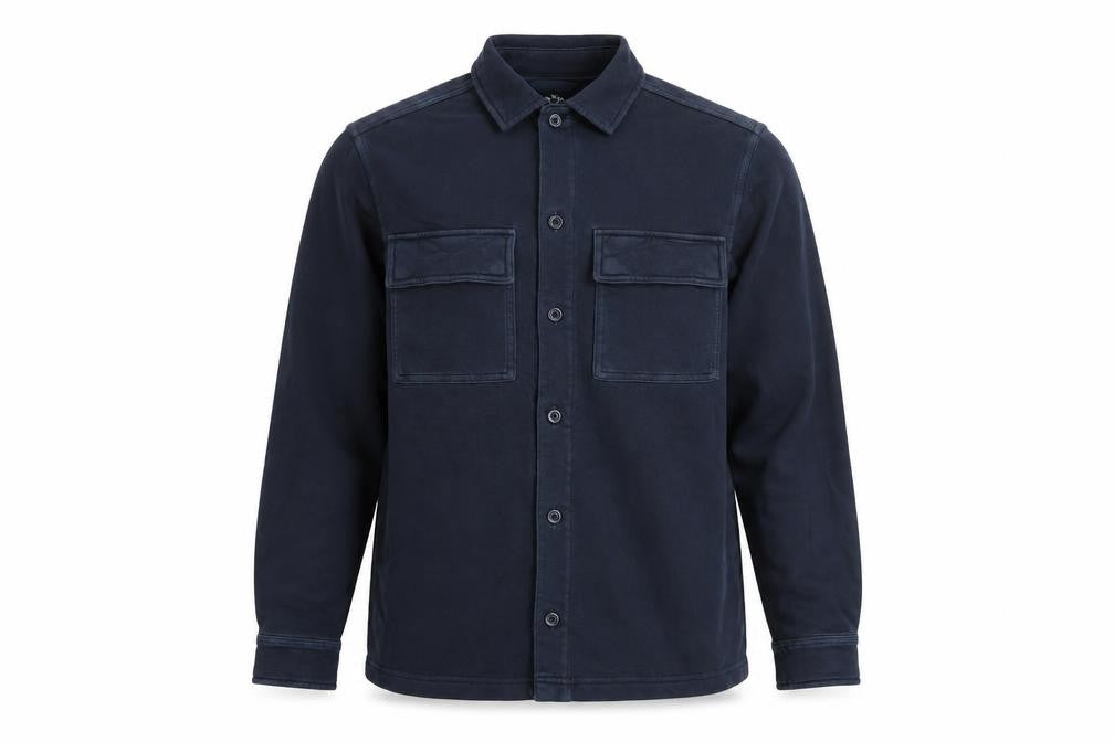 Marks and Spencer Mens Blue Cotton Button-Up Size S Collared Button