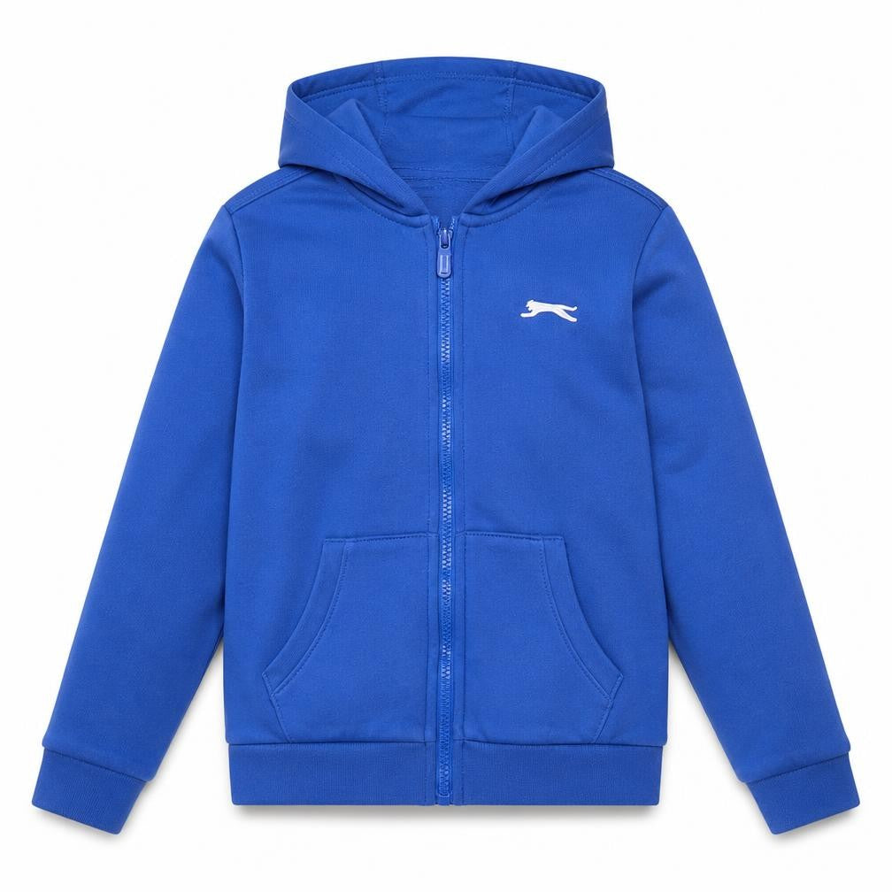 Slazenger Boys Blue Cotton Full Zip Hoodie Size 9-10 Years Zip