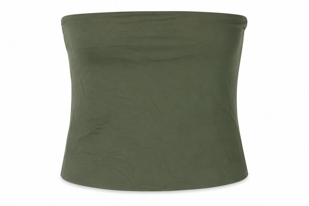 Marks and Spencer Womens Green Cotton Basic Blouse Size XL Square Neck - Bandeau