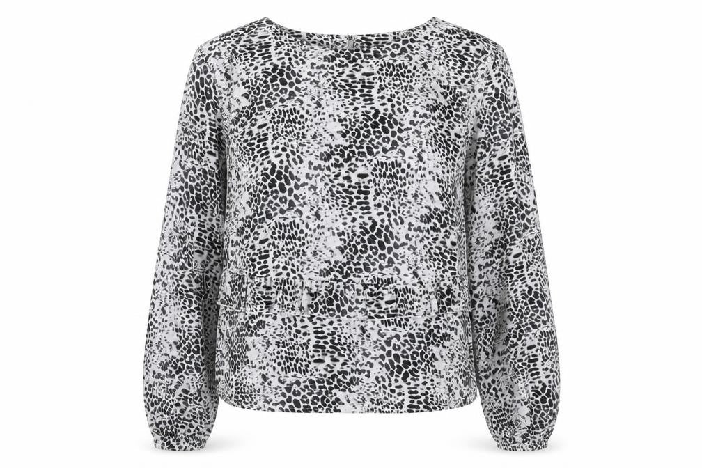 Womens UK Size M Brave Soul Grey Polyester Blouse