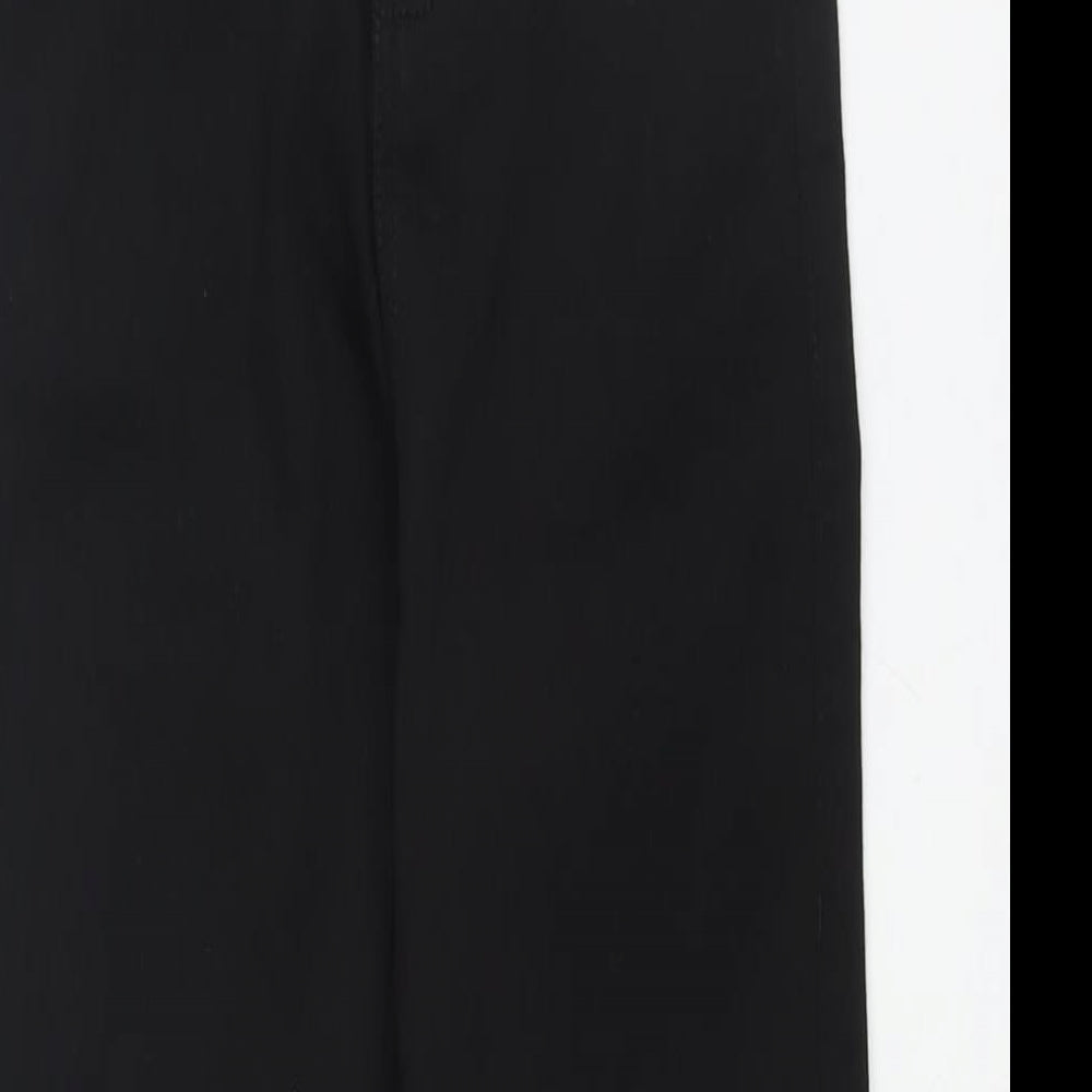 Marks and Spencer Womens Black Cotton Skinny Jeans Size 6 L26 in Regular Zip