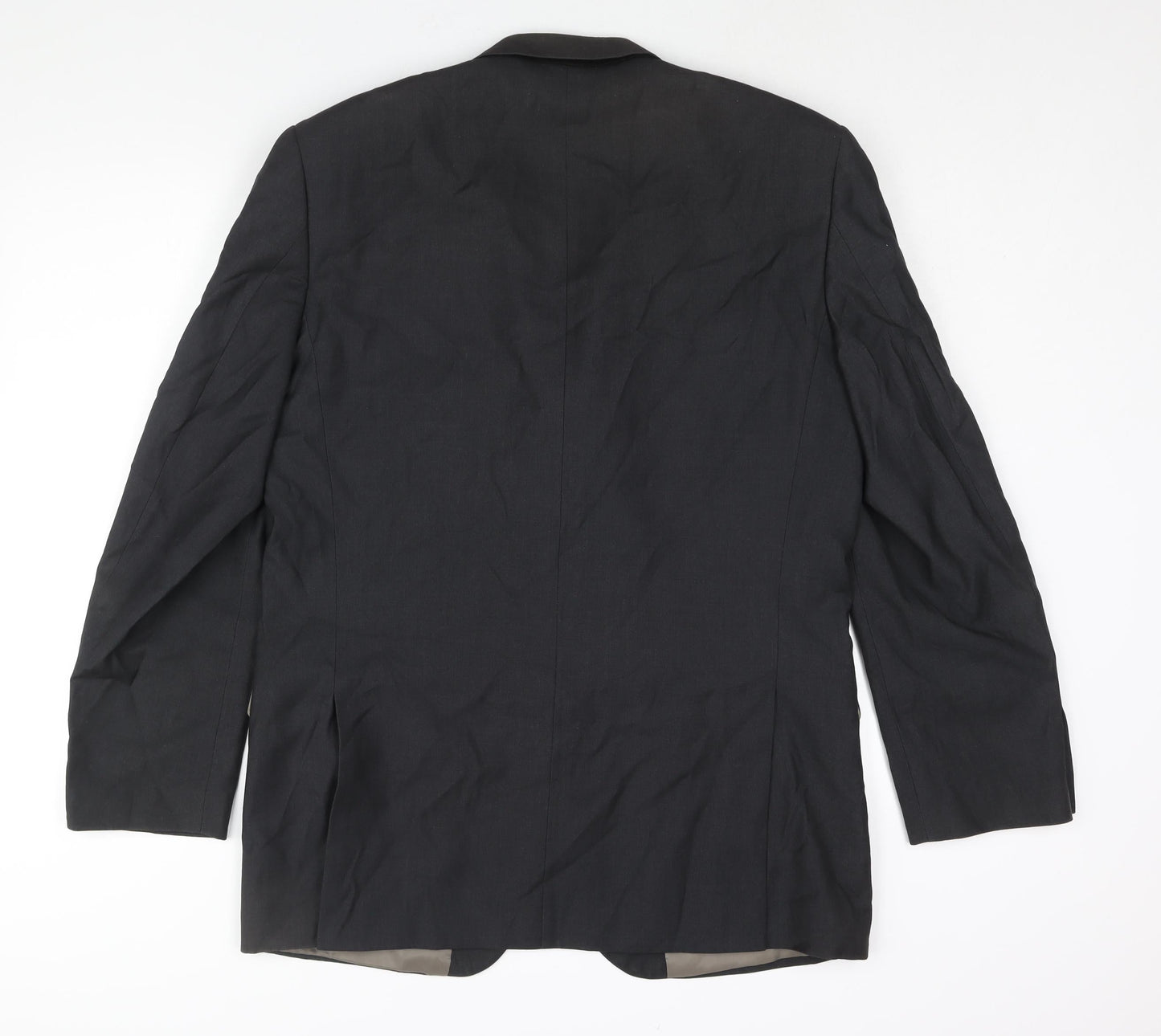 Linea Mens Black Polyester Jacket Suit Jacket Size 42 Regular