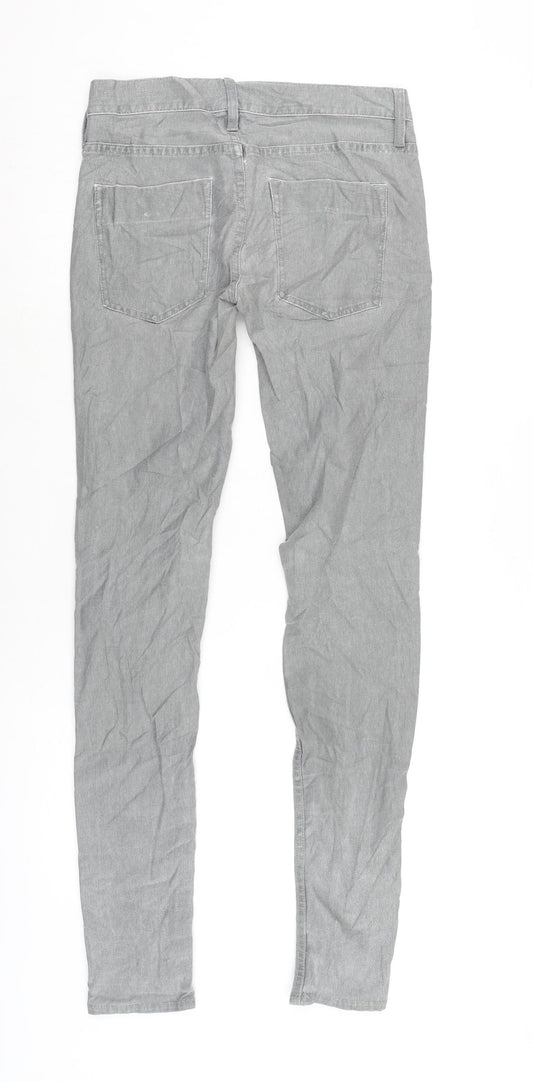 FC Womens Grey Cotton Blend Tapered Jeans Size 10 L31 in Regular Zip