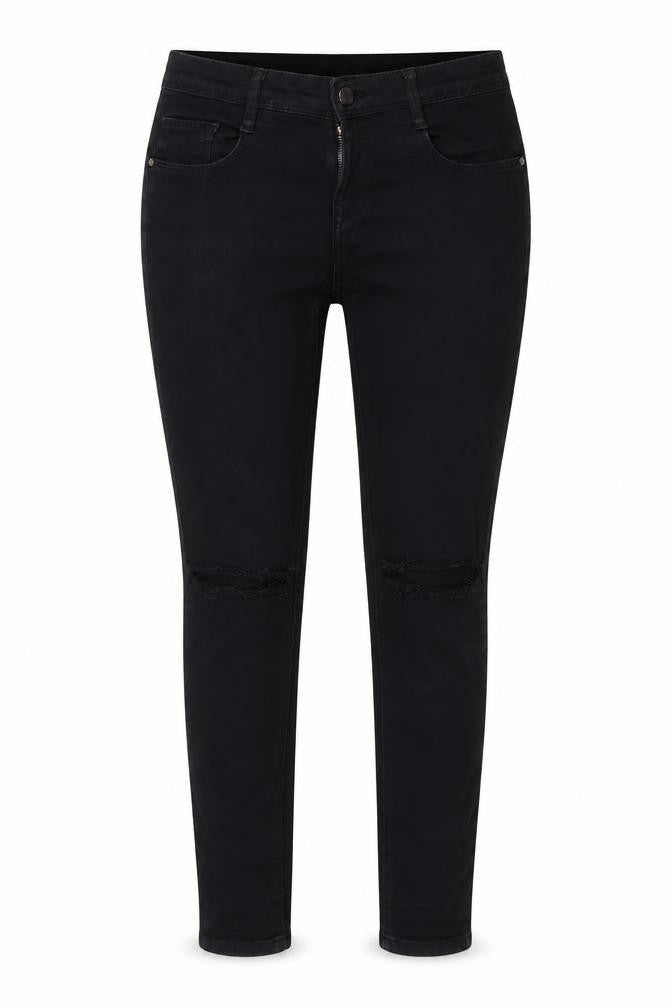 And Jeans Womens Black Cotton Skinny Jeans Size 8 L28 in Regular Zip