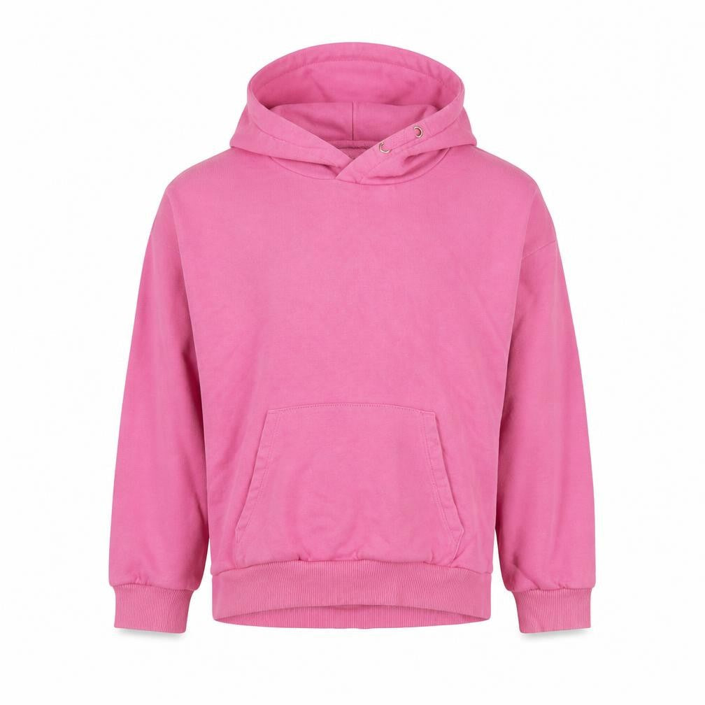 Marks and Spencer Girls Pink Cotton Pullover Hoodie Size 8-9 Years Pullover