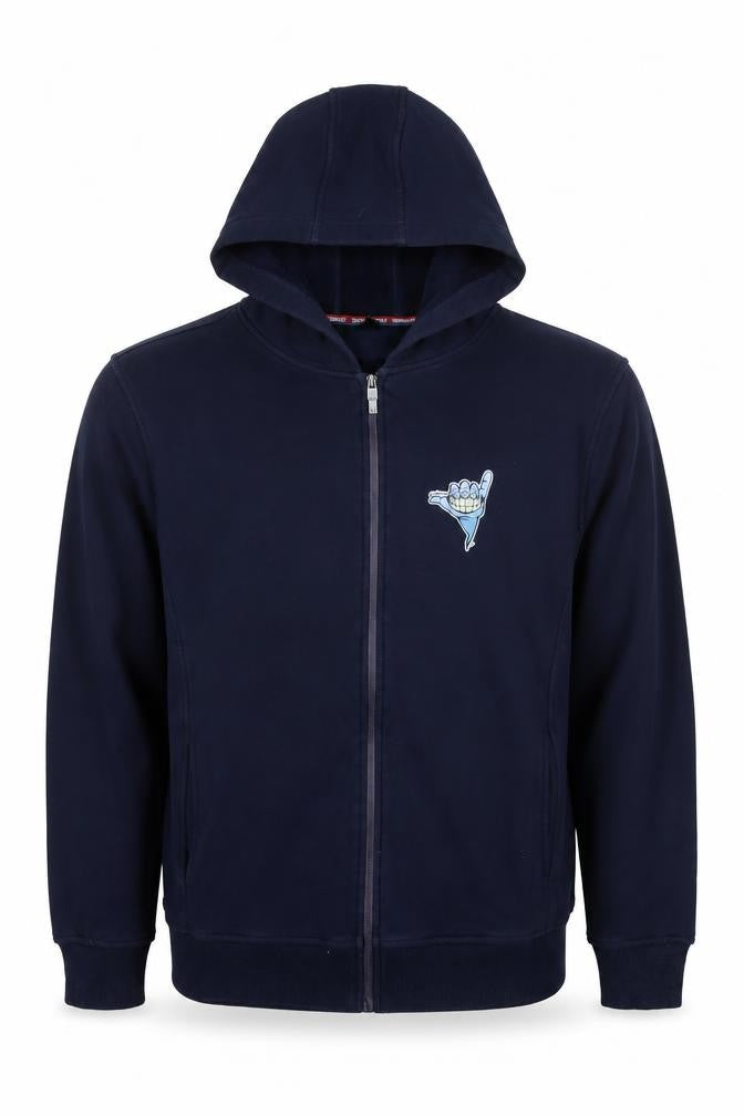 Dinghaosport Boys Blue Polyester Full Zip Hoodie Size 3XL Zip - Smile Gang Sigh