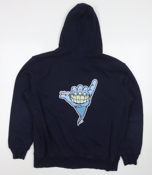 Dinghaosport Boys Blue Polyester Full Zip Hoodie Size 3XL Zip - Smile Gang Sigh