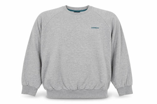 Mens UK M Regular Donnay Grey Pullover Sweatshirt