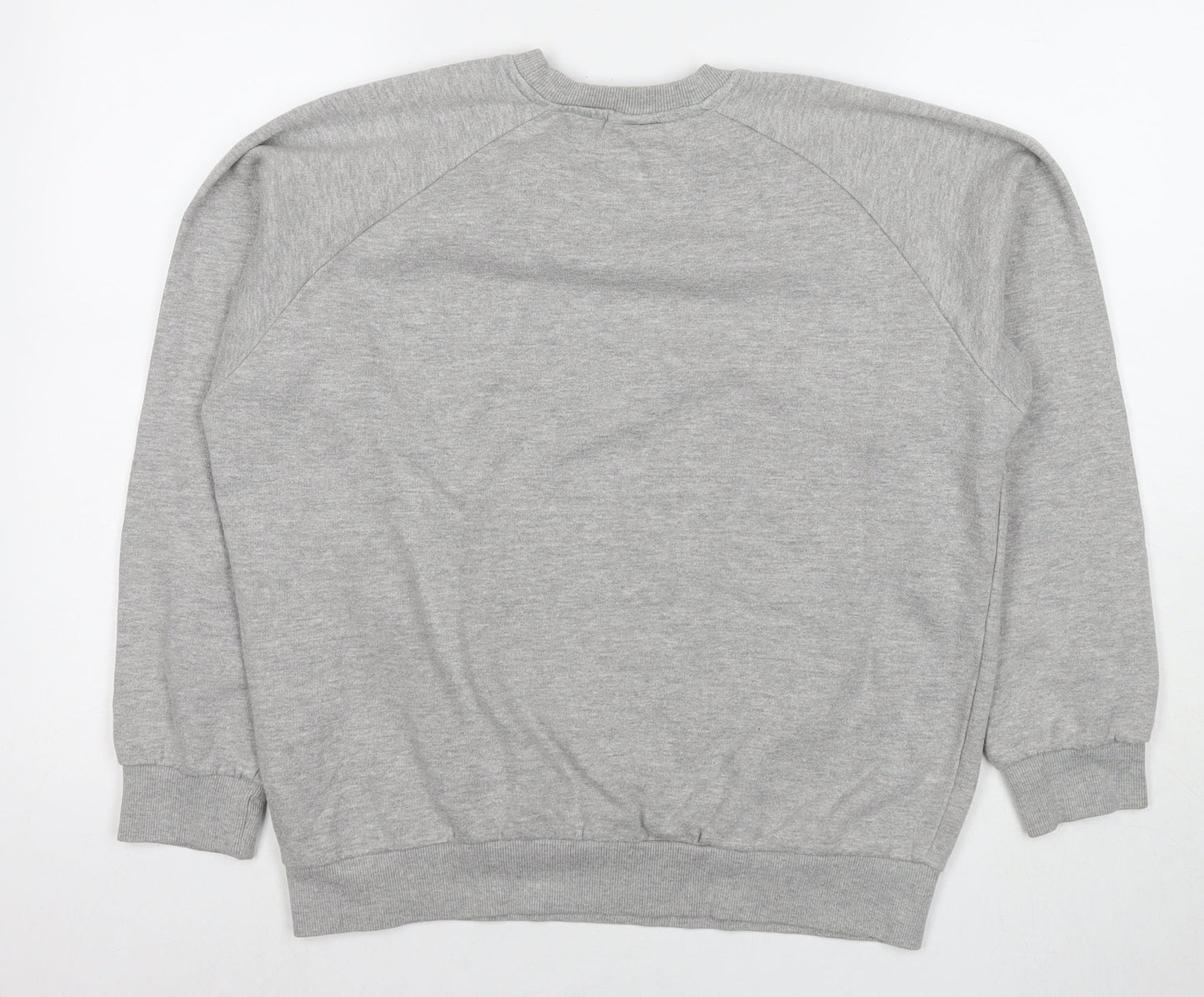 Donnay Mens Grey Cotton Pullover Sweatshirt Size M