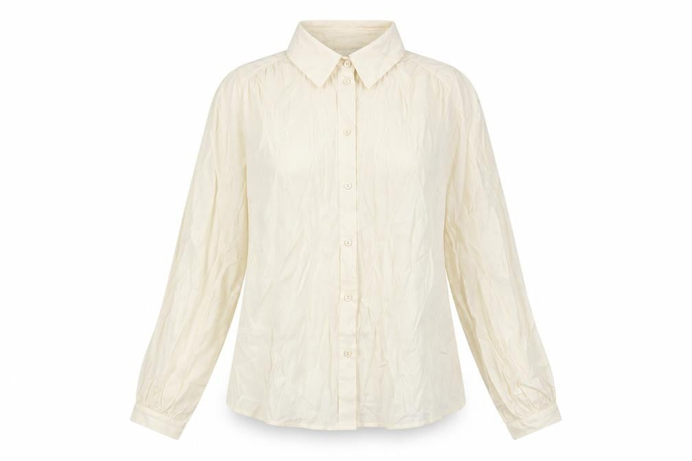Womens UK Size S VERO MODA Ivory Viscose Button-Up