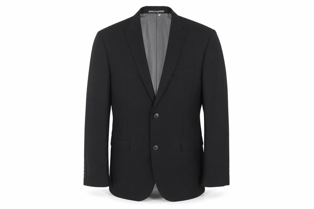 NEXT Mens Black Polyester Jacket Blazer Size 42 Regular