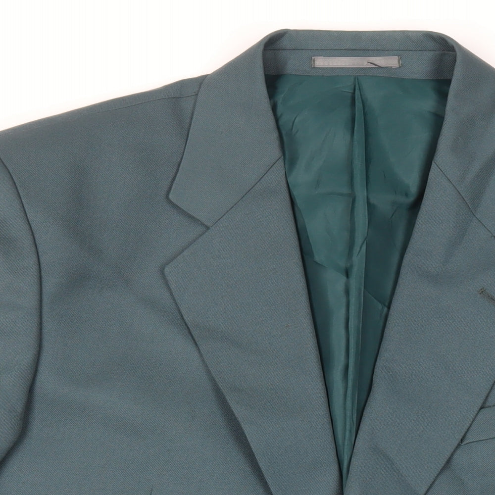 Berkertex Mens Green Wool Jacket Suit Jacket Size 44 Regular