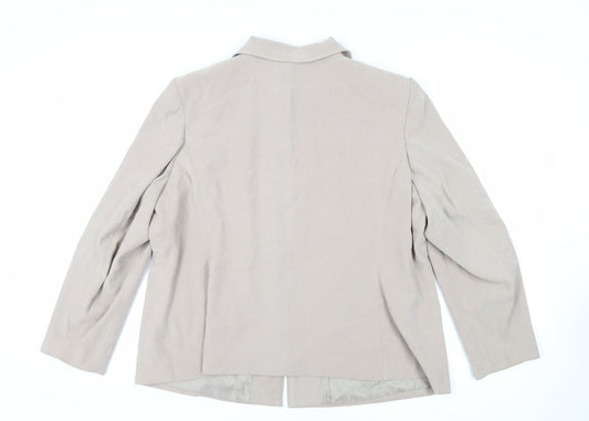 Bonmarché Womens Beige Jacket Size 24 Zip