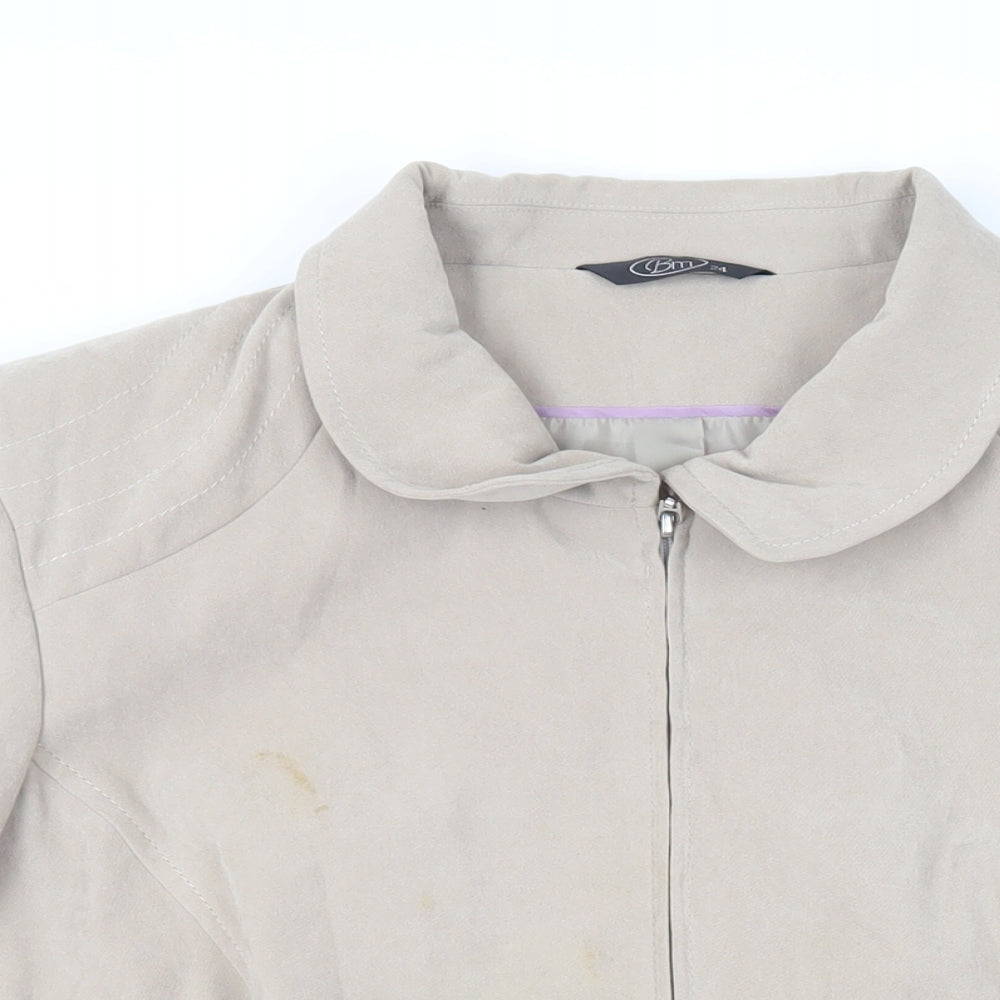Bonmarché Womens Beige Jacket Size 24 Zip