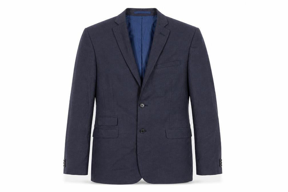 Marks and Spencer Mens Blue Polyester Jacket Suit Jacket Size 40 Regular