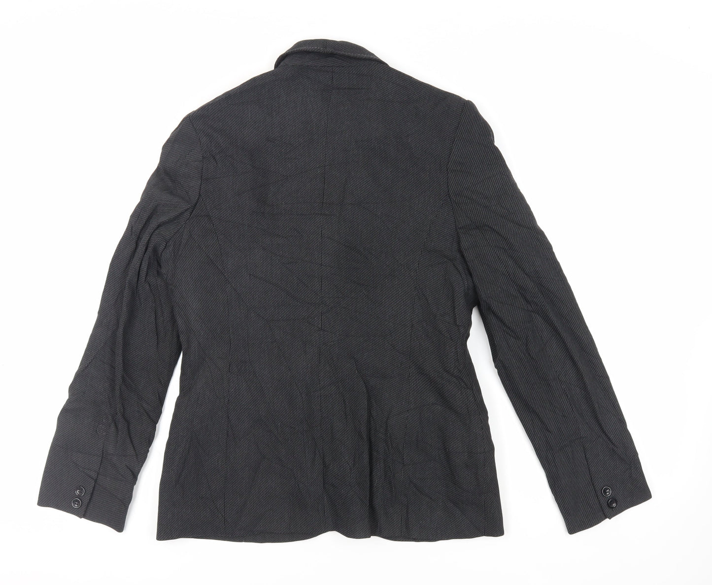 Klass Womens Black Jacket Blazer Size 12 Button