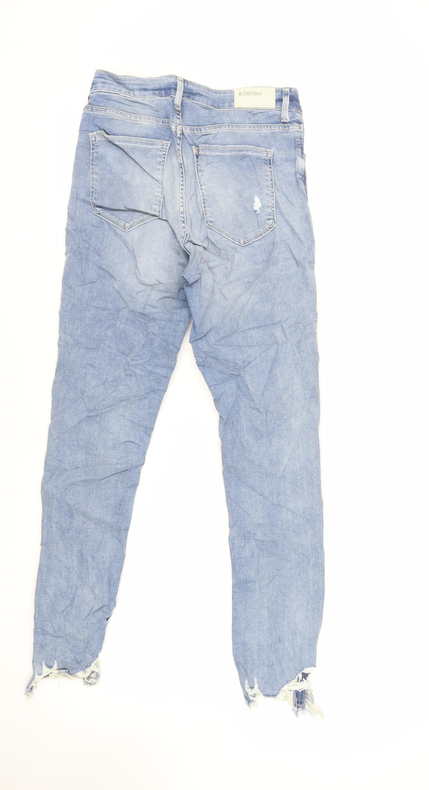 H&M Womens Blue Cotton Skinny Jeans Size 29 in L28 in Regular Zip