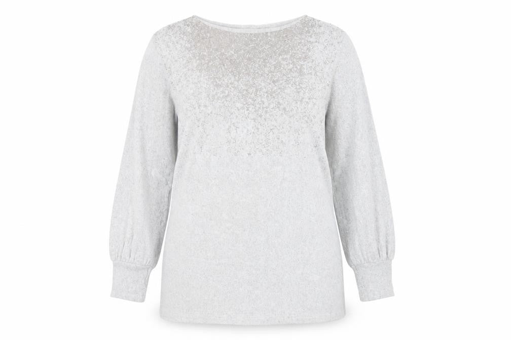 Marks and Spencer Womens Grey Boat Neck Polyester Pullover Jumper Size 12