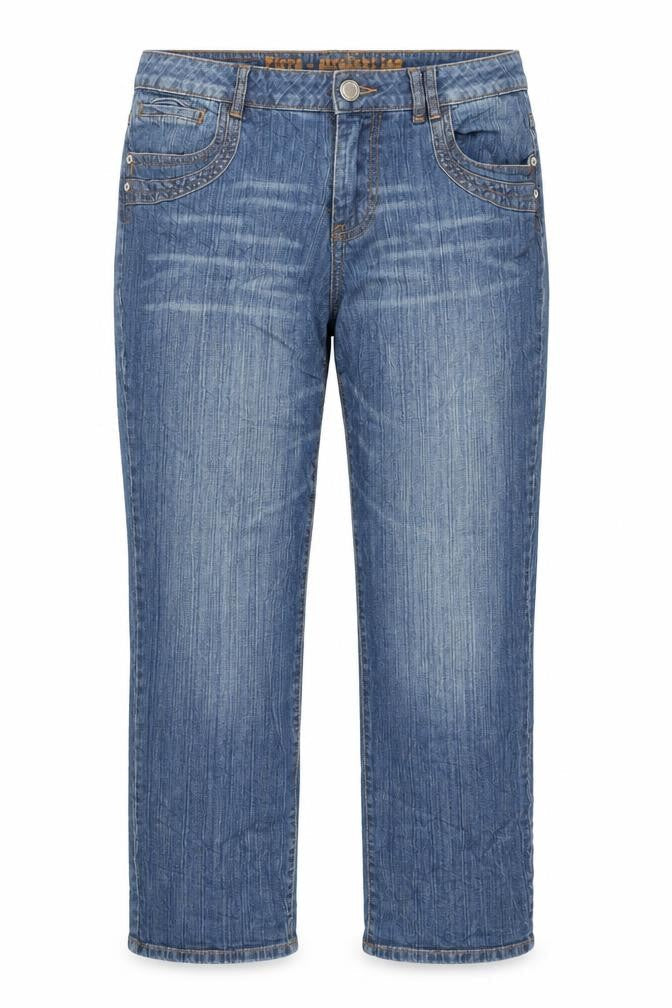 South Womens Blue Cotton Straight Jeans Size 44 in L34 in Regular Zip