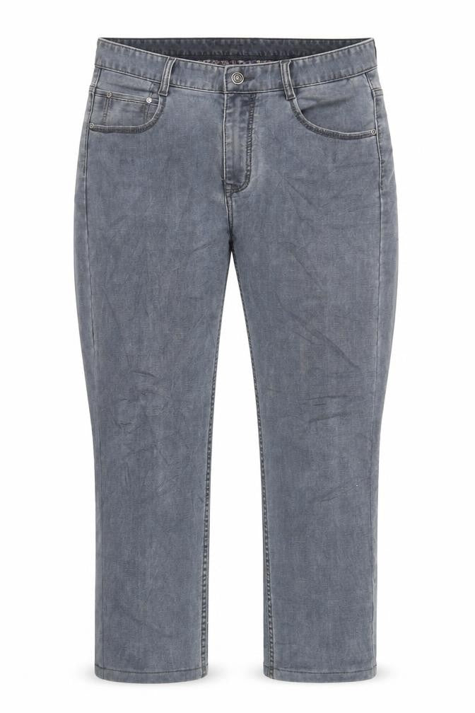 Pravo Womens Grey Cotton Cropped Jeans Size 32 in L25 in Regular Zip