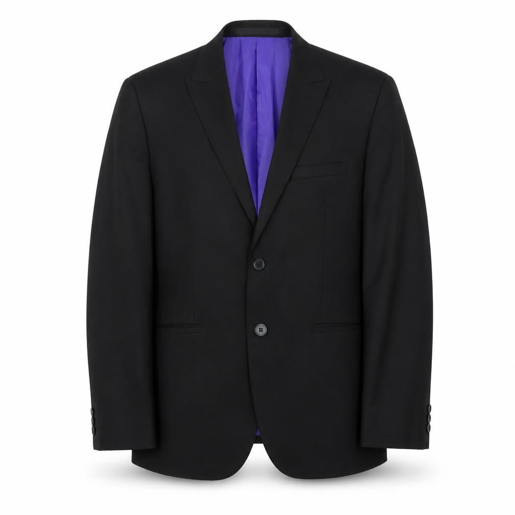 Marks and Spencer Mens Black Polyester Jacket Blazer Size 40 Regular