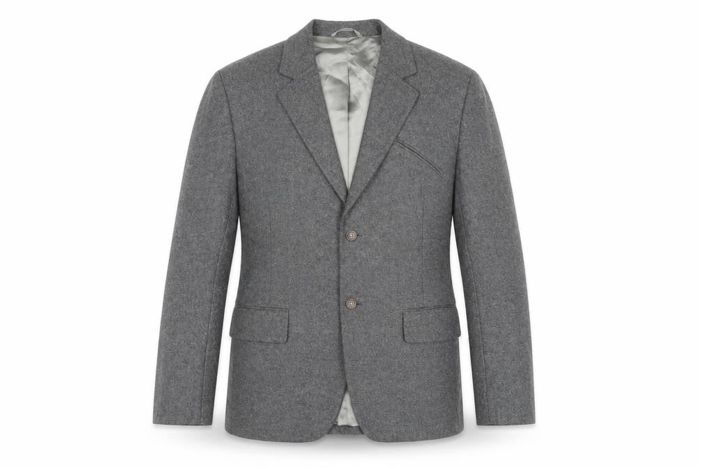 French Connection Mens Grey Wool Jacket Blazer Size 42 Regular