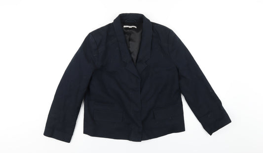 Gap Boys Blue Jacket Blazer Size 4 Years Snap