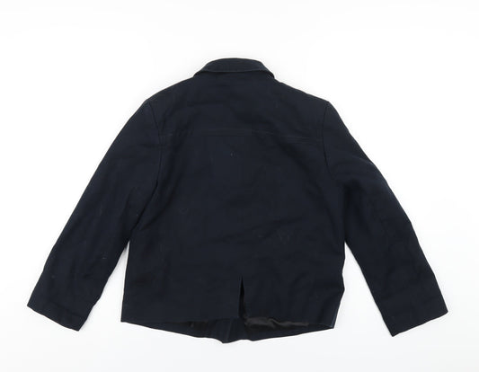Gap Boys Blue Jacket Blazer Size 4 Years Snap