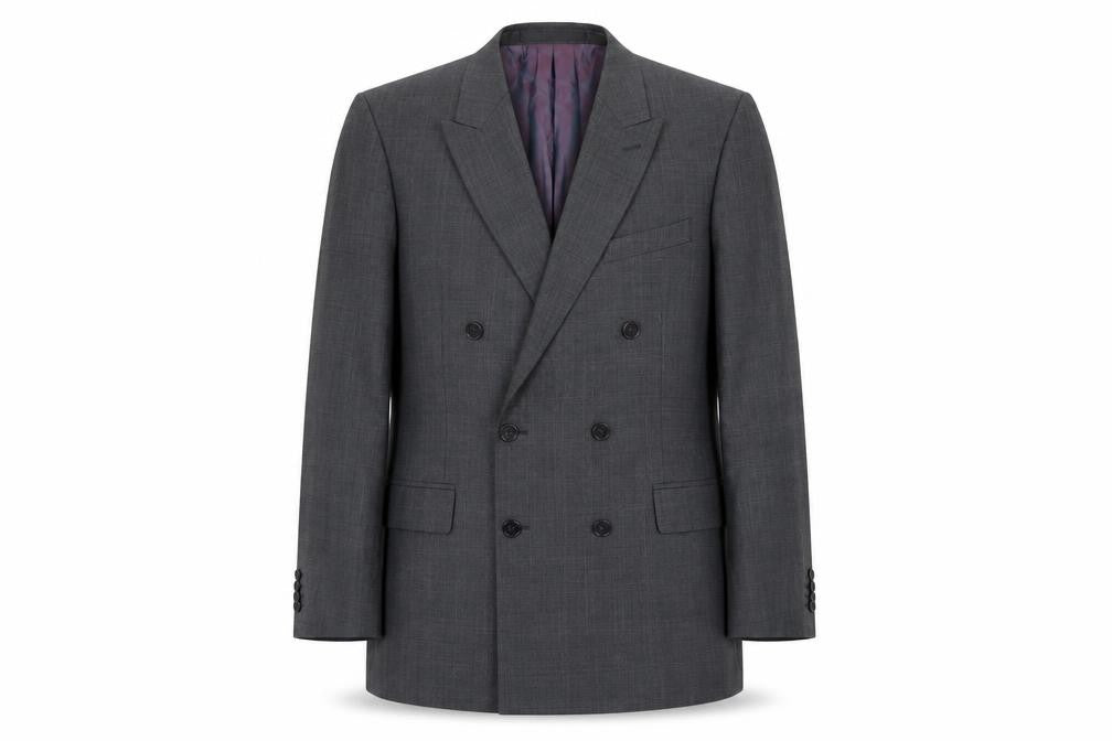 Marks and Spencer Mens Grey Wool Jacket Blazer Size 40 Regular