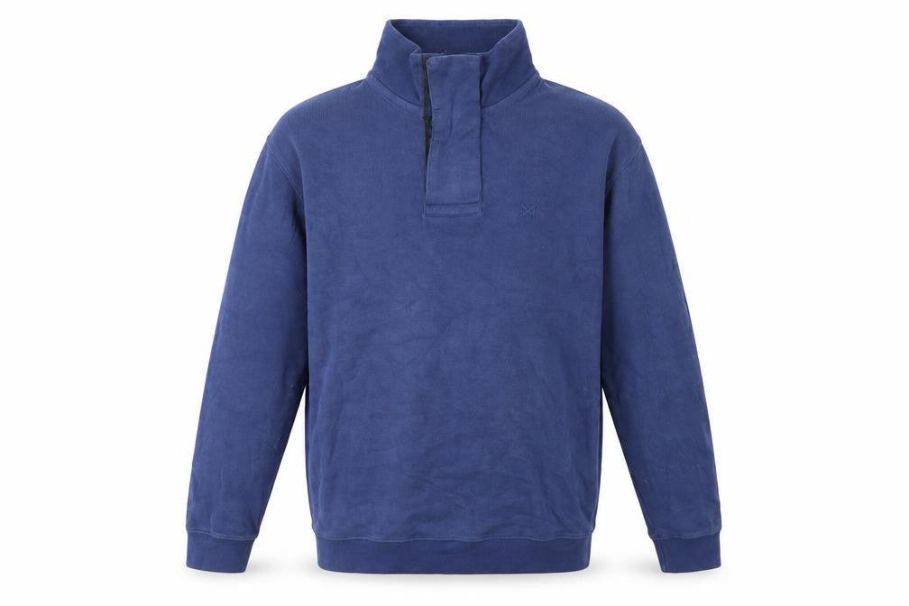 Crew Clothing Blue Cotton Pullover Sweatshirt Size S