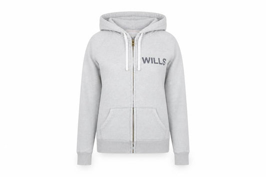 Womens UK 10 Regular Jack Wills Grey Full Zip Hoodie