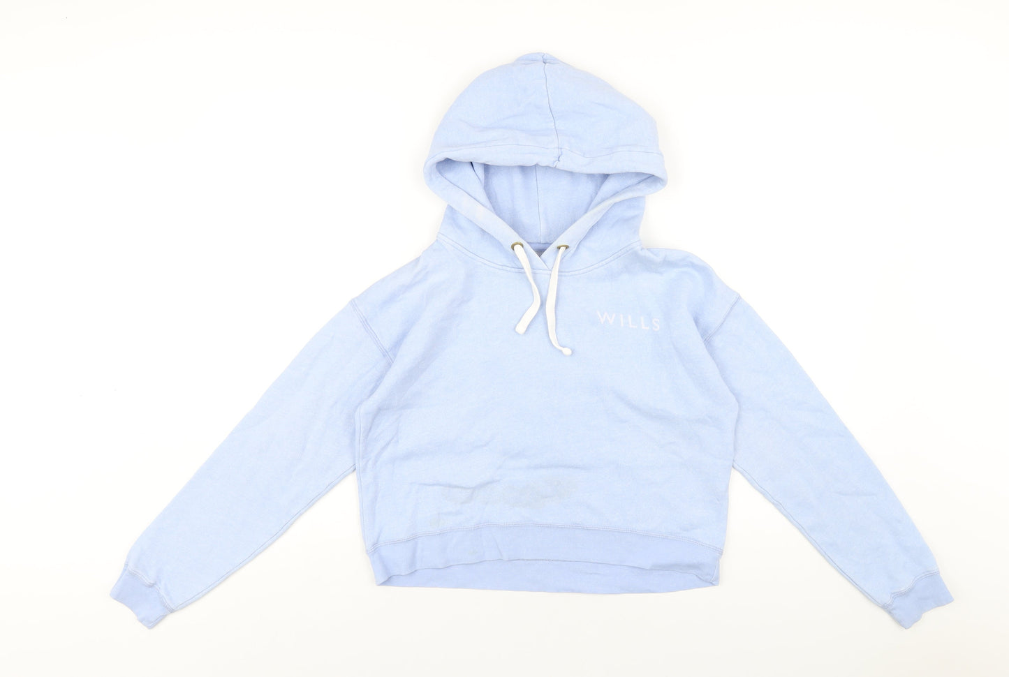 Jack Wills Womens Blue Cotton Pullover Hoodie Size 8 Pullover